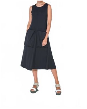 Simply Mila Big Pocket Dress - Blue