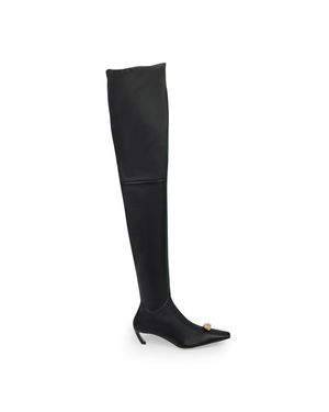 Lanvin Swing Cuissardes Over The Knee Boots - Black