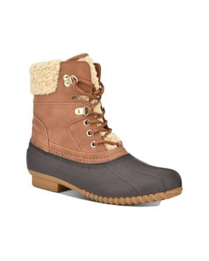 Tommy Hilfiger Rainah Round Toe Ankle Duck Boots Lion115 - Brown