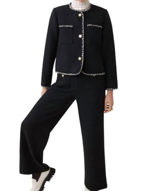 Suncoo Tweed Jacket - Black