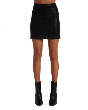 Bella Dahl Bree Seamed Clean Mini Skirt - Black