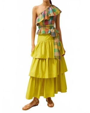 Marie Oliver Idah One-Shoulder Top - Yellow