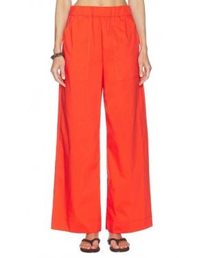 Jonathan Simkhai Arden Pull On Pant - Red