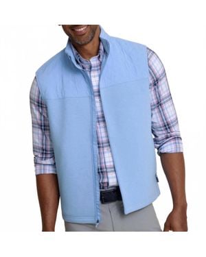 Southern Tide Waterfront Quilted Vest - Blue