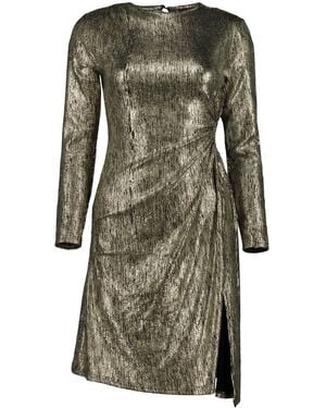 Bishop + Young Angelina Cut Out Dress - Metallic