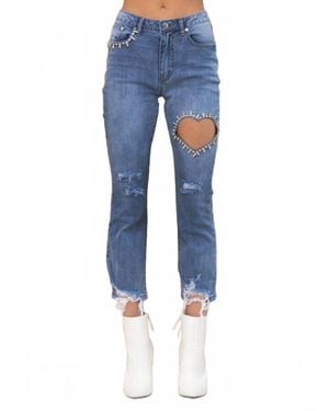 Blue B Heart Of Sparkle Jeans - Blue