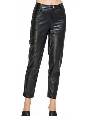 Strut & Bolt Naughty And Nice Faux Leather Pants - Black
