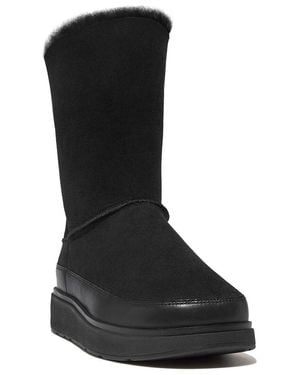 Fitflop Gen-Ff Suede & Leather Boot - Black