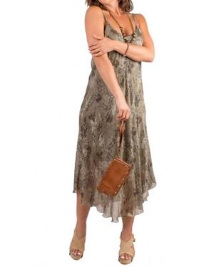 Gigi Moda Giardino Miele Midi Dress - Natural