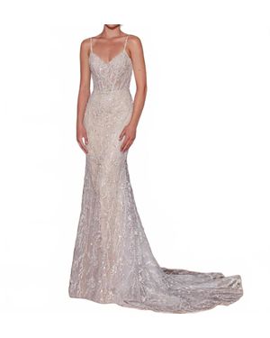 L'Amour by Calla Blanche Desiree Wedding Dress - Brown