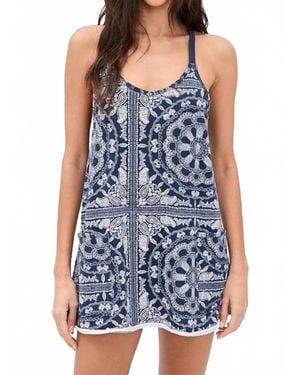 Fp Movement Printed Hot Shot Mini Dress - Blue