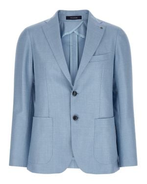 Tagliatore Virgin Wool Blazer - Blue