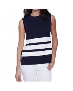 Charlie b Stripe Sweater Vest - Blue