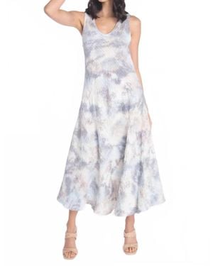 Luna Luz Seersucker Dress - White