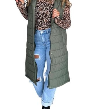 Blakeley Kendall Long Puffer Vest - Blue