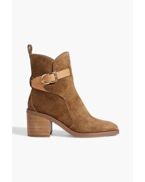 3.1 Phillip Lim Alexa Buckle Ankle Strap Booties - Brown