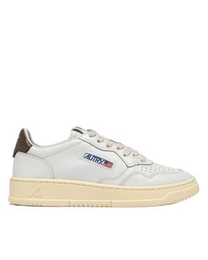 Autry Medalist Low Cream Sole Sneakers - White
