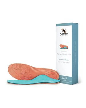 Aetrex Premium Memory Foam Posted Orthotics Insole - Blue