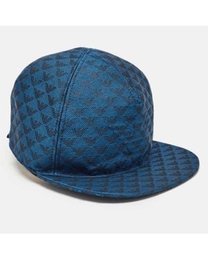 Emporio Armani Jacquard Aquila Baseball Hat - Blue