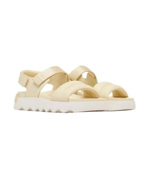 Sorel Viibe Womenshoney Faux Leather Slingback Sport Sandals Zogg1730 - Metallic