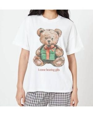 Girl Dangerous Bearing Gifts Boyfriend Tee - White