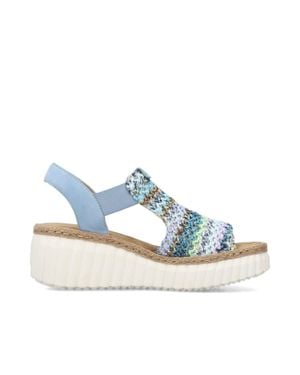 Rieker 69172 Sandals - Blue
