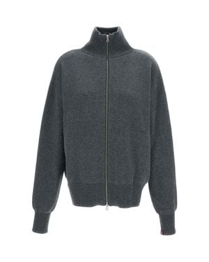 Extreme Cashmere Xtra Cashmere Zip-Up Cardigan - Gray