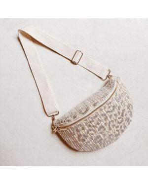 SACHARRY Edge Breeze Cheetah Belt Sling Bag - White