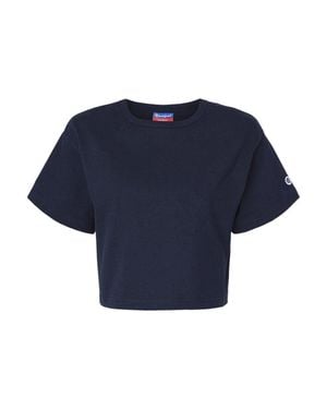 Champion Heritage Jersey Crop T-Shirt - Blue