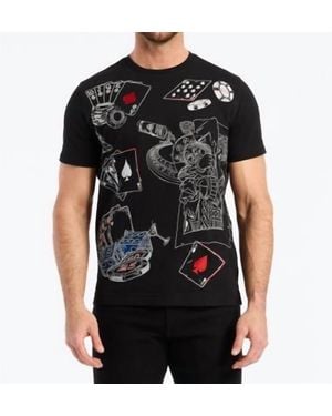 Robert Graham Lucky Roll Short Sleeve Graphic Tshirt - Black