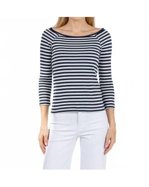 Nation Ltd Danika Scoopneck Tee - Blue