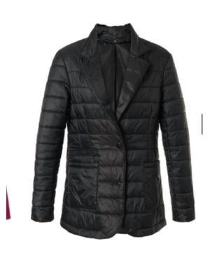 Diomi Nylon Jacket With Mink Trim - Black