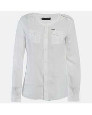 DSquared² Linen Button Up Shirt - White