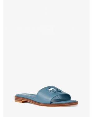 Michael Kors Outlet Carissa Slide Sandal - Blue
