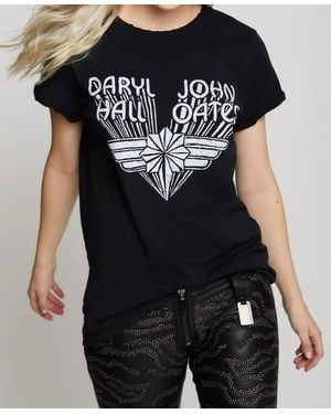 Recycled Karma Hall & Oats Tee - Black