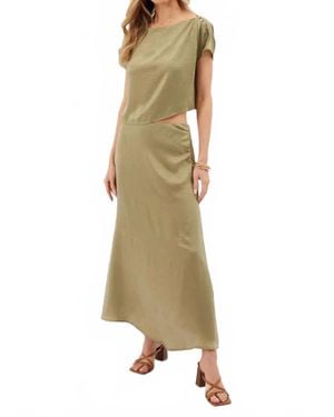 Kylie Paige Jana Midi Skirt - Natural