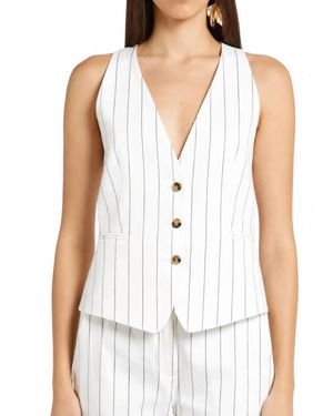 Marella Teso Sleeveless Blazer - White
