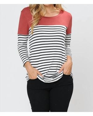 Magic Fit Stripe Top - Black