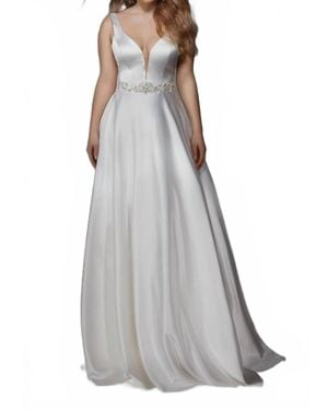 Alyce Paris Long Prom Dress - Gray