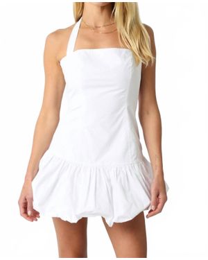 Olivaceous Got It Bubble Mini Dress - White
