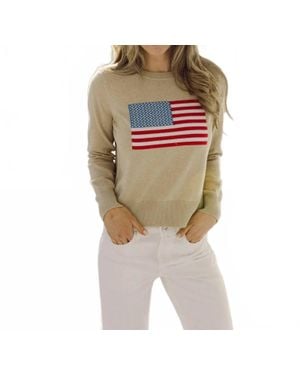 Sail To Sable Cashmere Flag Sweater - Blue