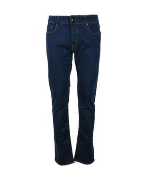handpicked Straight-Leg Denim Jeans - Blue