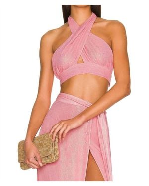 Sundress Amy Crop Top - Pink