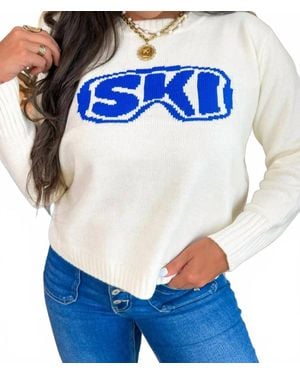 Panache Apparel Snow Patrol Knit Sweater - Blue