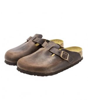 Birkenstock Boston Soft Footbed Clogs - Brown