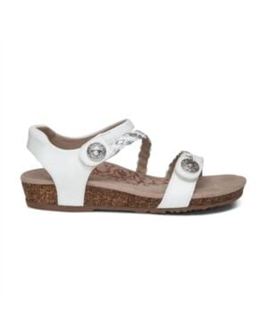 Aetrex Jillian Sandals - White