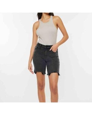 Kancan Dolly High Rise Bermuda Short - Blue