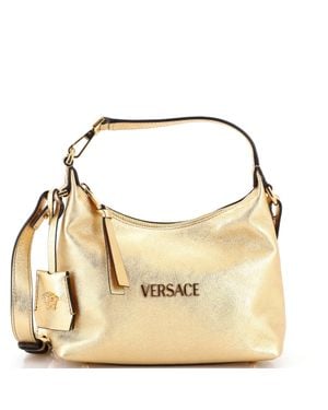 Versace Tag Hobo Leather - Metallic