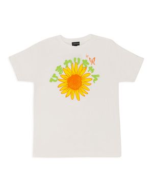 CALLIPYGIAN Flower Baby T-Shirt - White