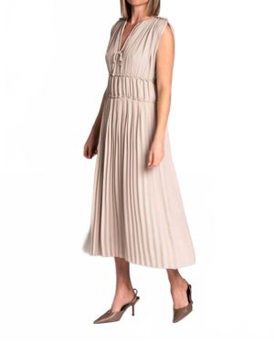 Beatrice B. Pleated Sleeveless Dress - Pink